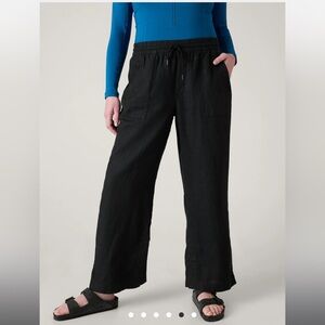 Athleta Retreat Linen Wide Leg Pants Size XXS Petite